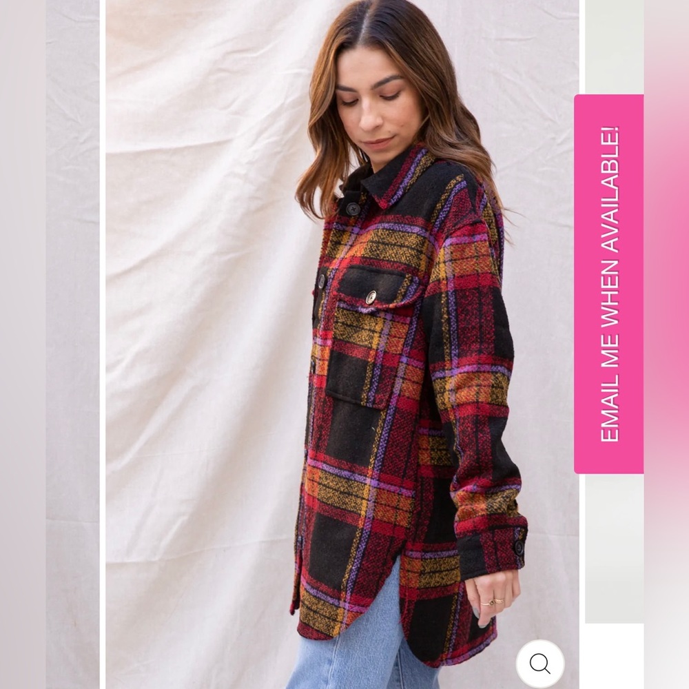 BRAND NEW & NEVER WORN Sanctuary Midi Shacket in Carson Plaid XS $80 OBO - Picture 2 of 8